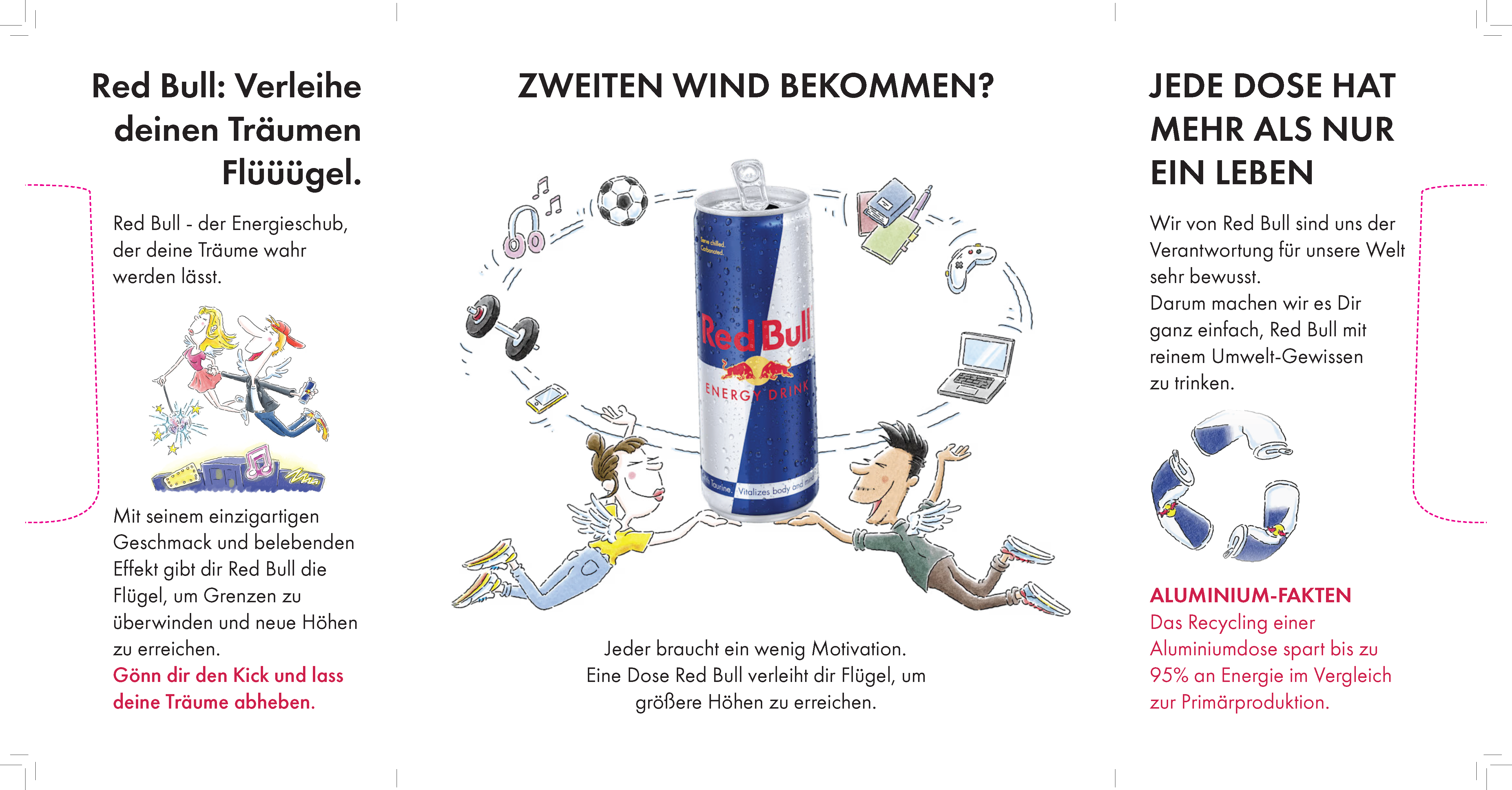 Red Bull Altarfalz brochure panel design