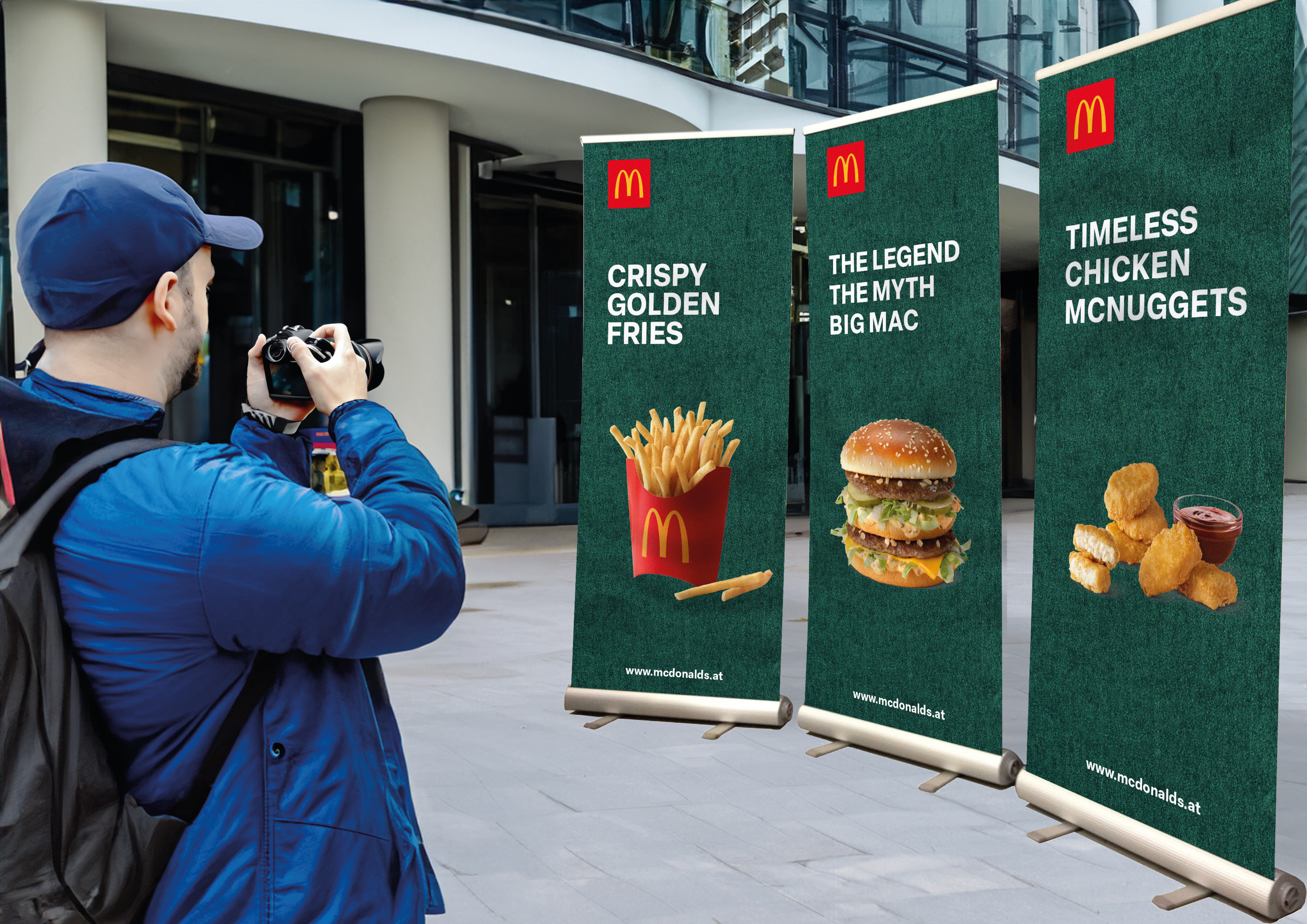McDonald's Werbetechnik signage design