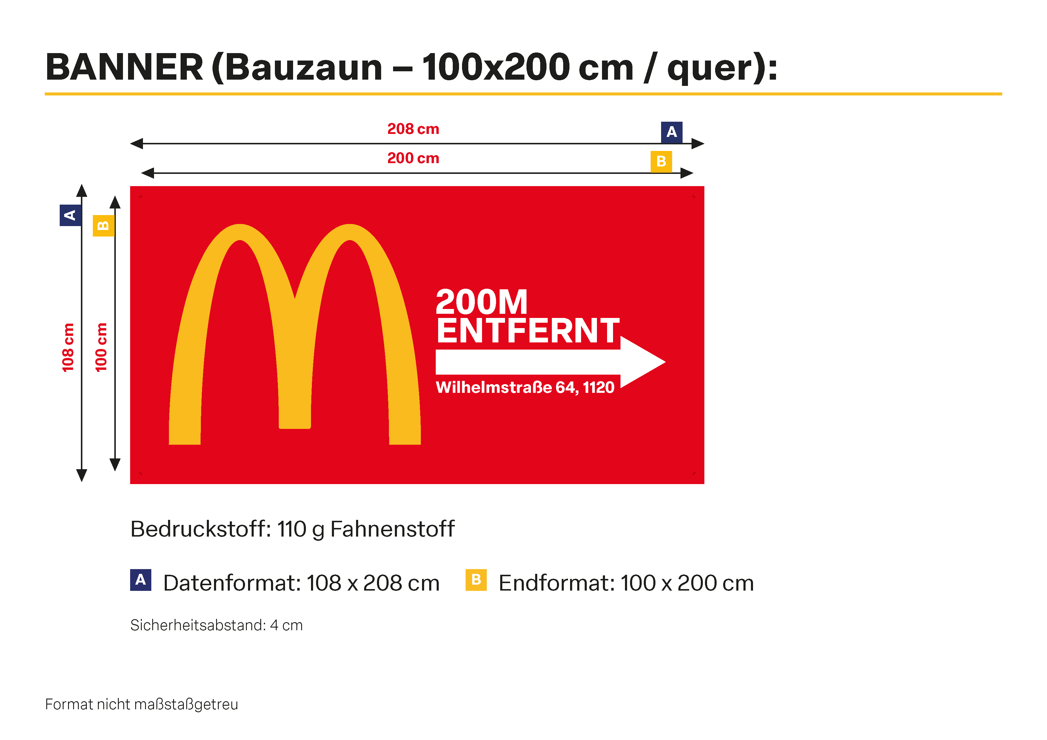 McDonald's Werbetechnik signage design