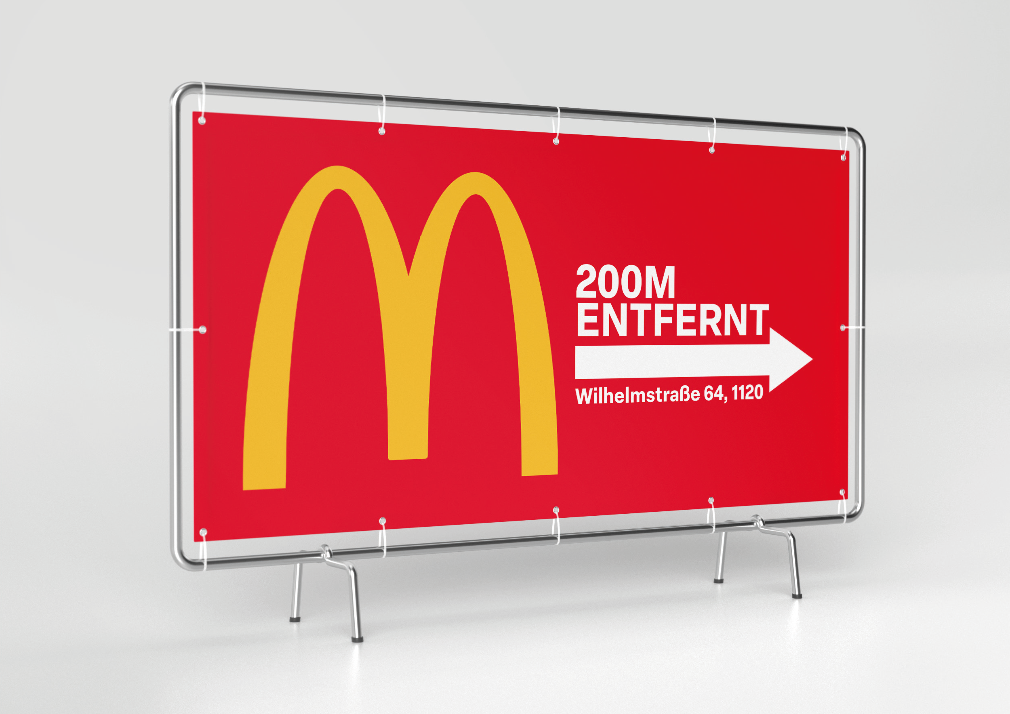 McDonald's Werbetechnik signage design