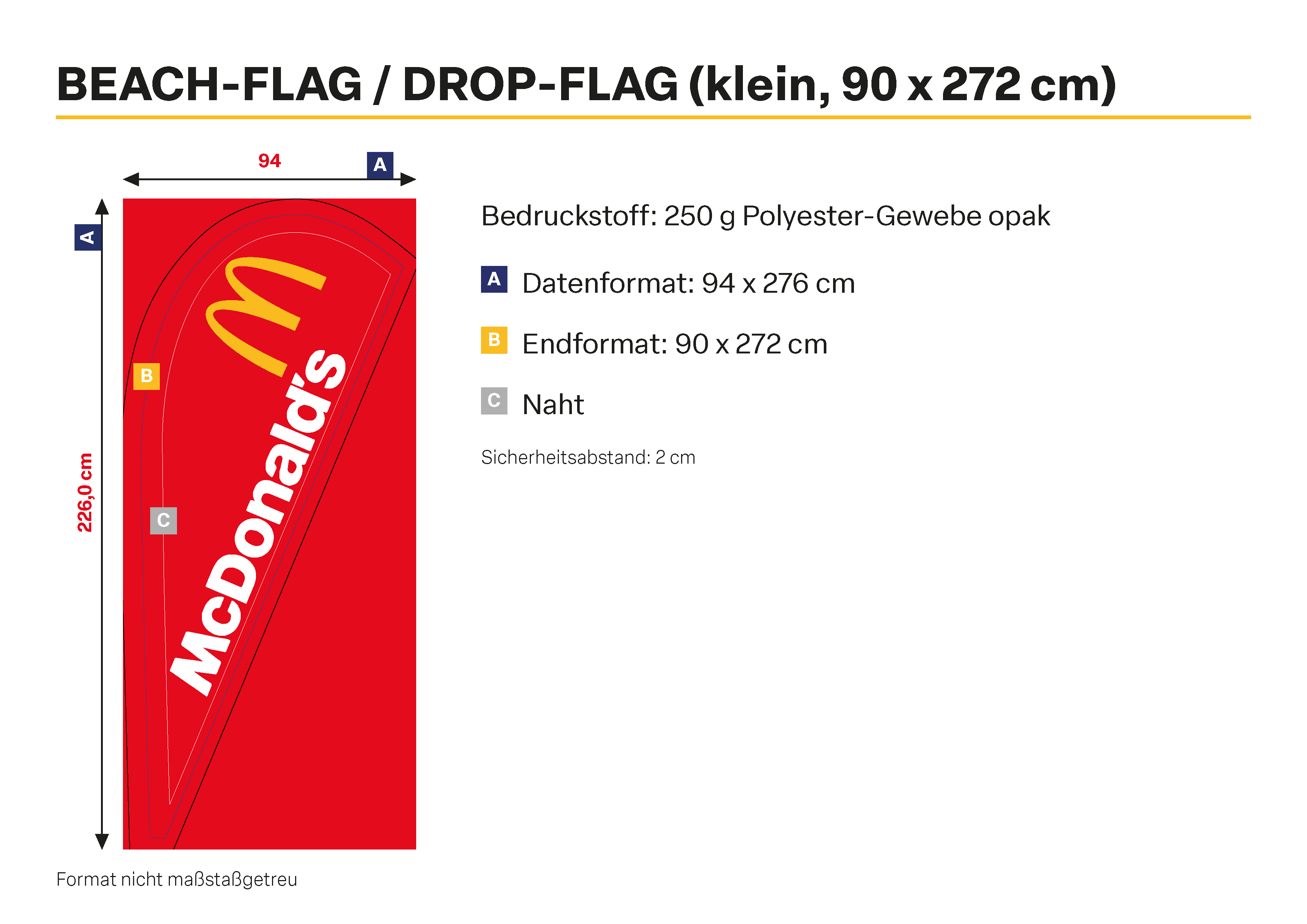 McDonald's Werbetechnik signage design